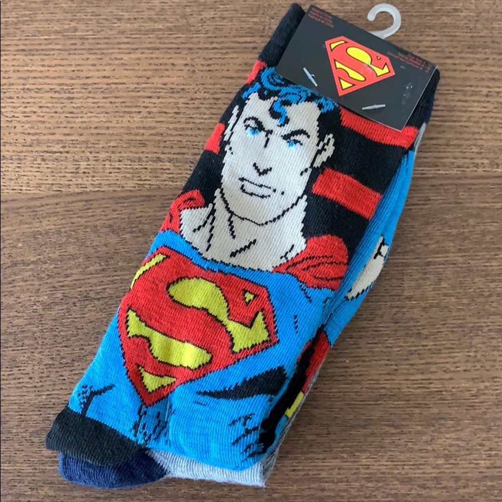 Men’s Superman Socks 2pk